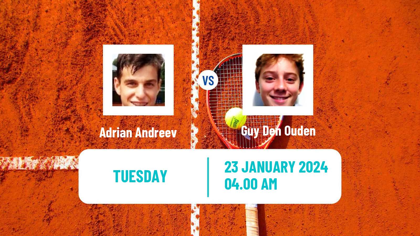 Tennis Ottignies Louvain La Neuve Challenger Men Adrian Andreev - Guy Den Ouden