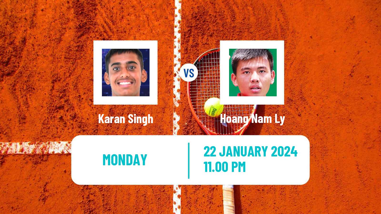 Tennis ITF M25 Chennai Men Karan Singh - Hoang Nam Ly