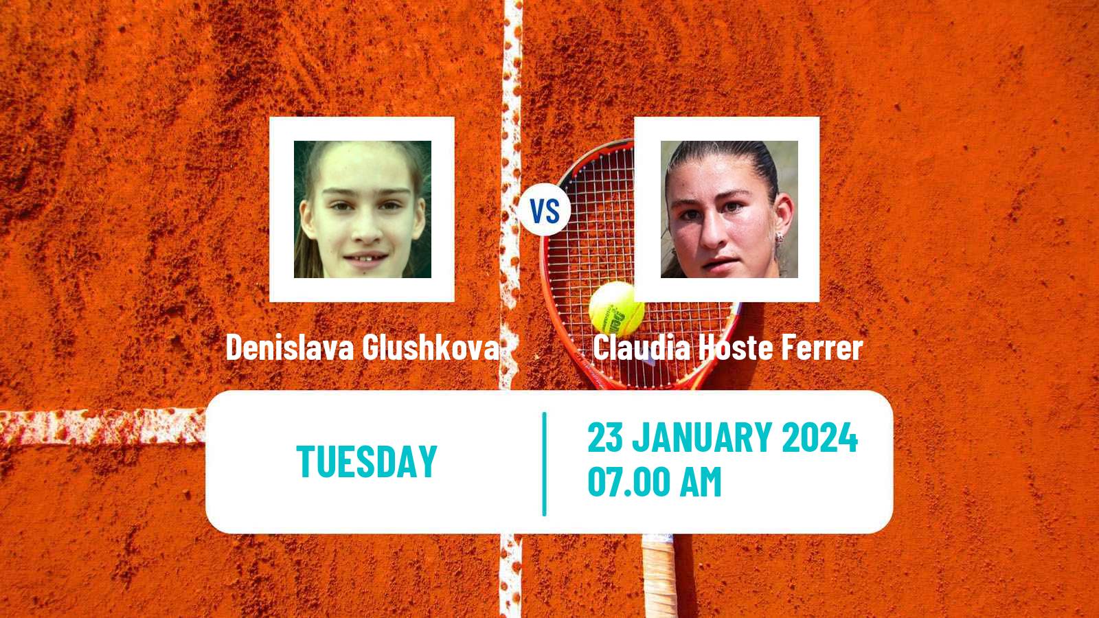 Tennis ITF W15 Antalya Women 2024 Denislava Glushkova - Claudia Hoste Ferrer