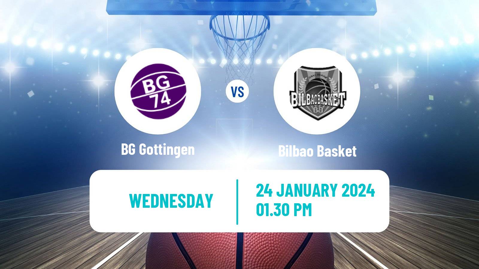 Basketball FIBA Europe Cup BG Göttingen - Bilbao Basket