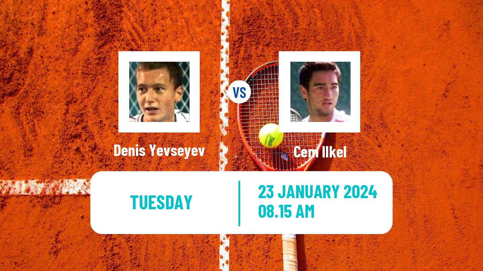 Tennis Ottignies Louvain La Neuve Challenger Men Denis Yevseyev - Cem Ilkel