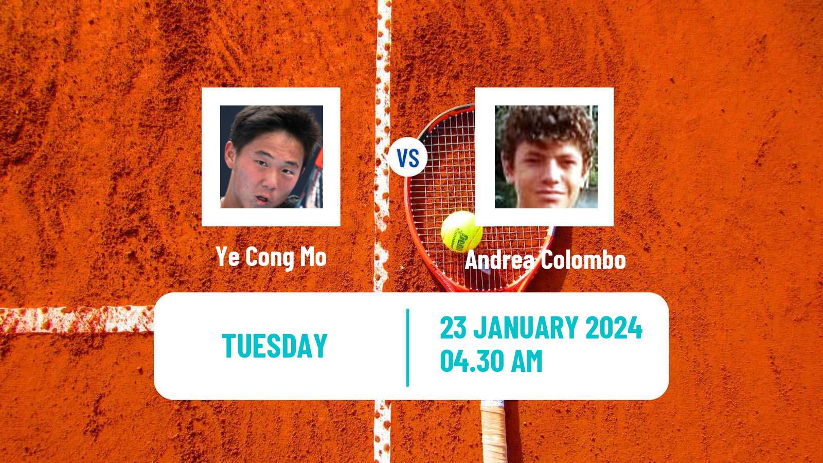 Tennis ITF M15 Monastir 4 Men 2024 Ye Cong Mo - Andrea Colombo