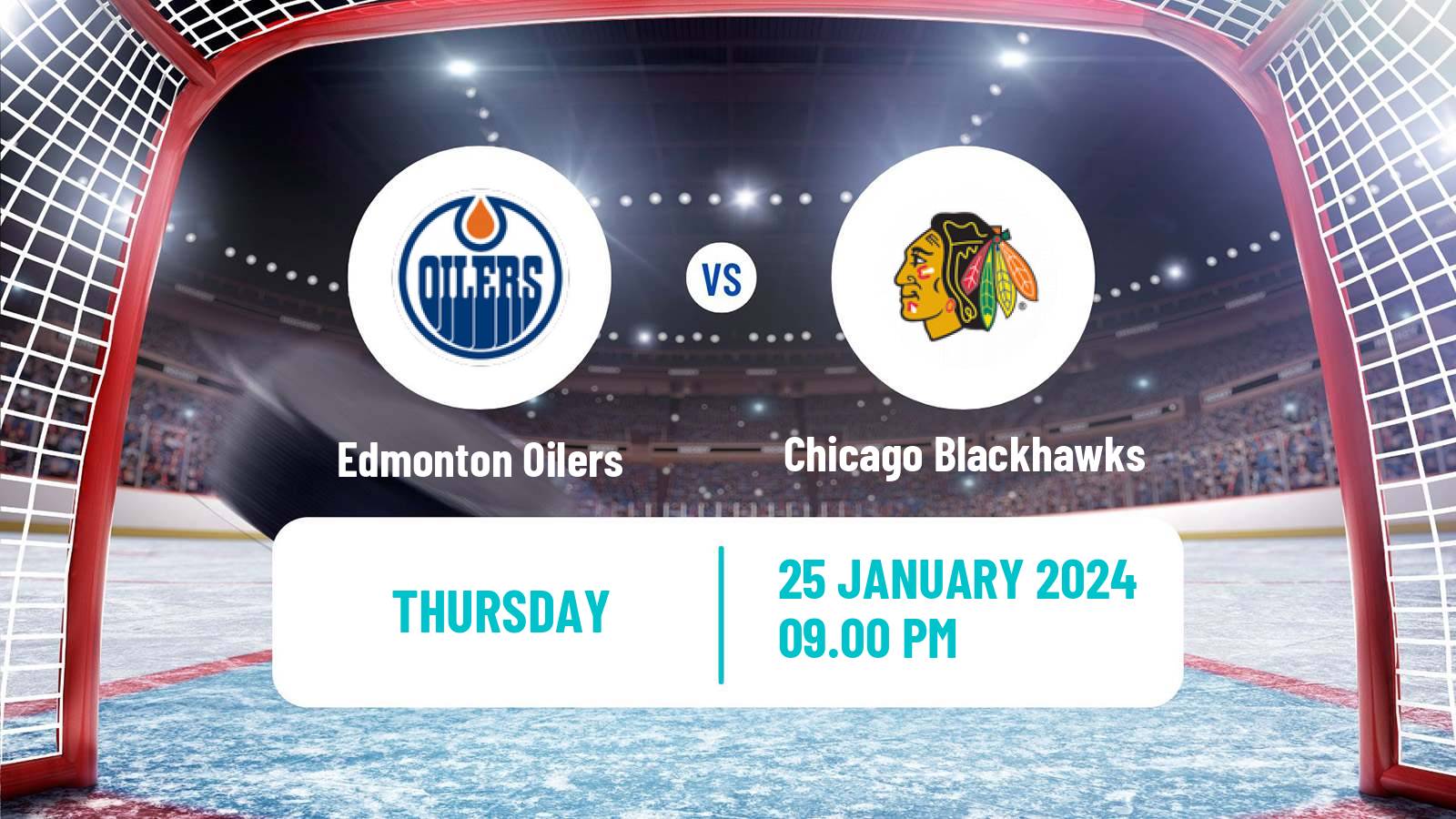 Hockey NHL Edmonton Oilers - Chicago Blackhawks