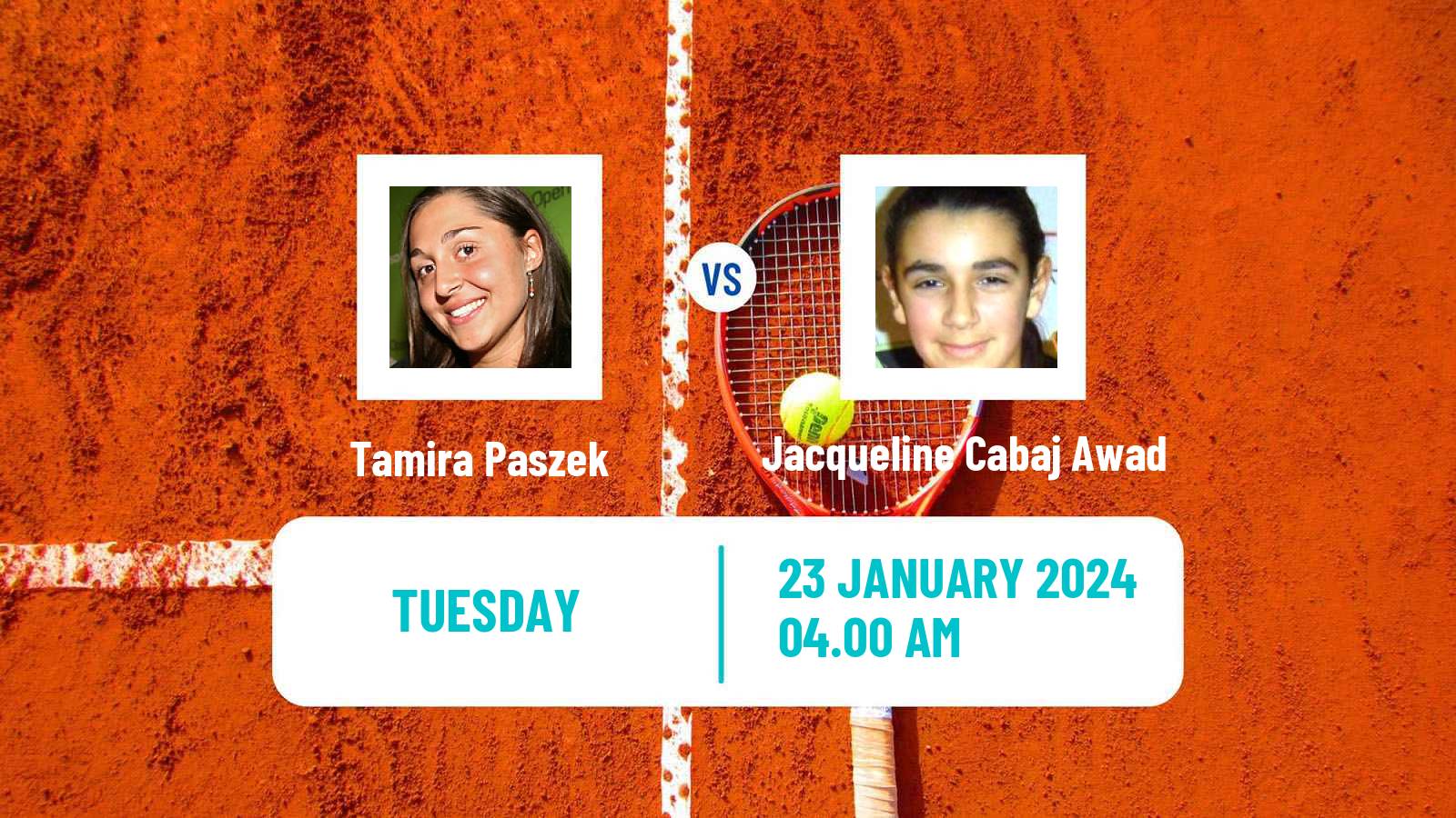 Tennis ITF W35 Le Gosier Women Tamira Paszek - Jacqueline Cabaj Awad