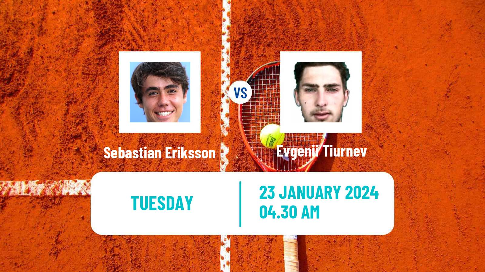 Tennis ITF M15 Monastir 4 Men Sebastian Eriksson - Evgenii Tiurnev