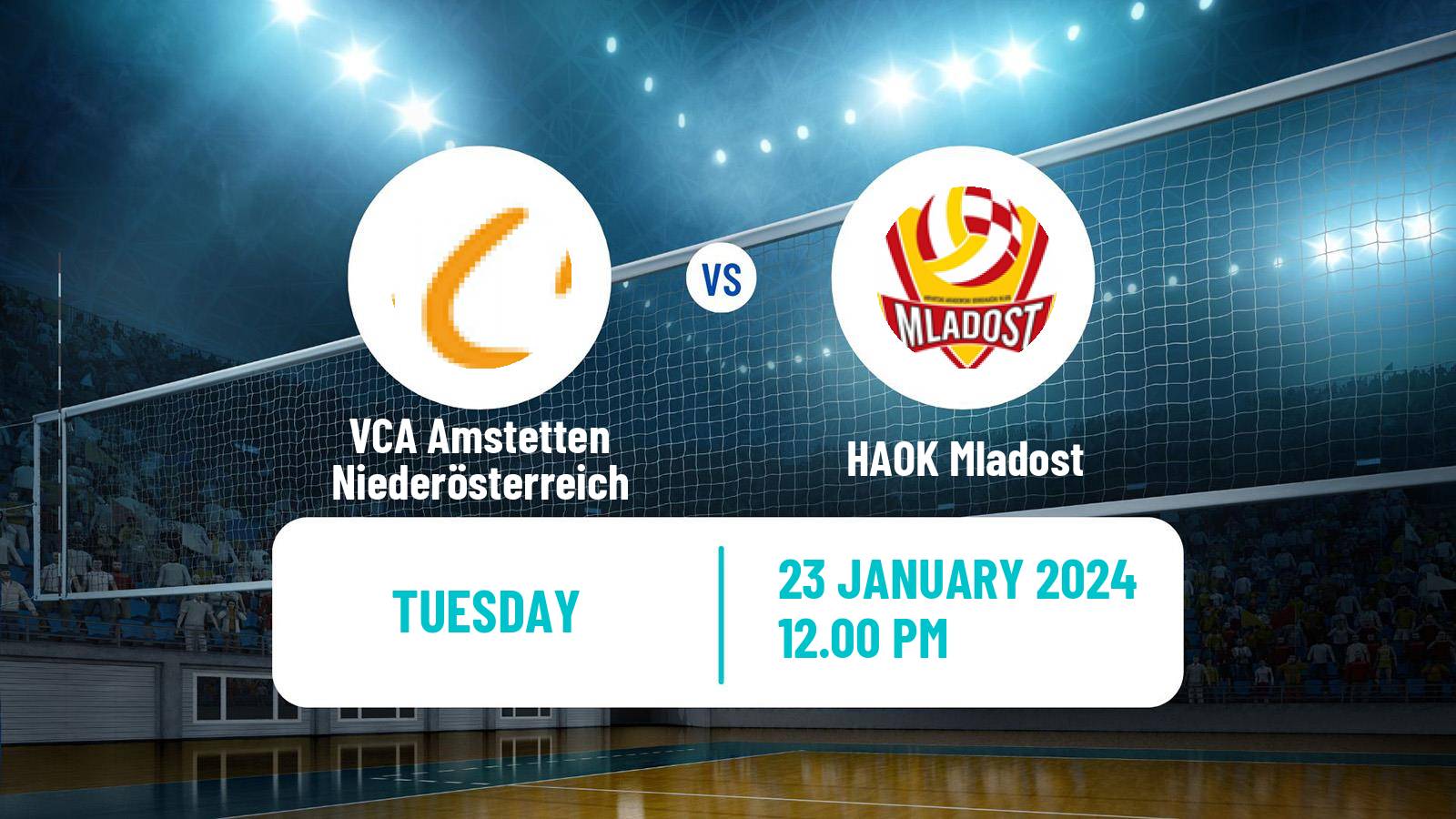 Volleyball MEVZA VCA Amstetten Niederösterreich - HAOK Mladost