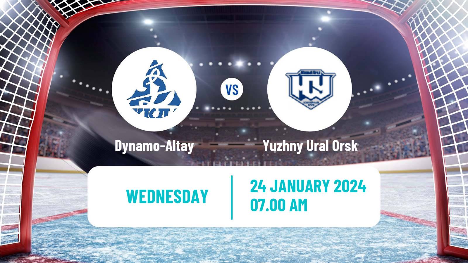 Hockey VHL Dynamo-Altay - Yuzhny Ural Orsk