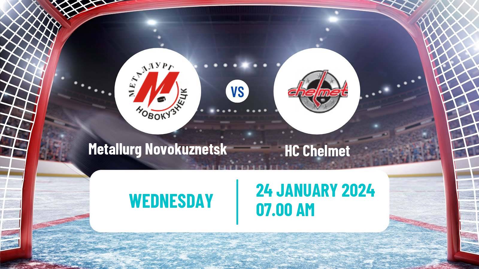 Hockey VHL Metallurg Novokuznetsk - Chelmet