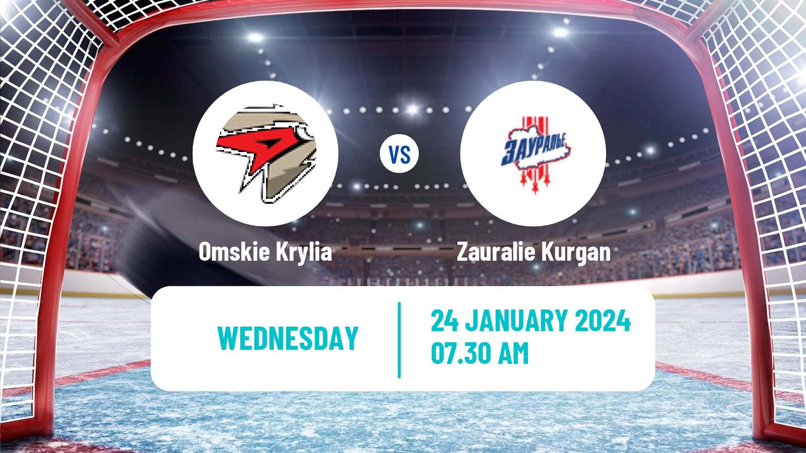 Hockey VHL Omskie Krylia - Zauralie Kurgan