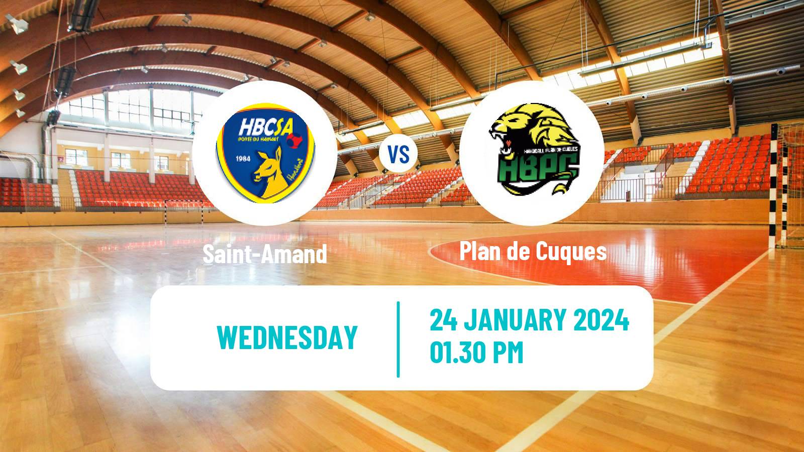 Handball French Division 1 Handball Women Saint-Amand - Plan de Cuques