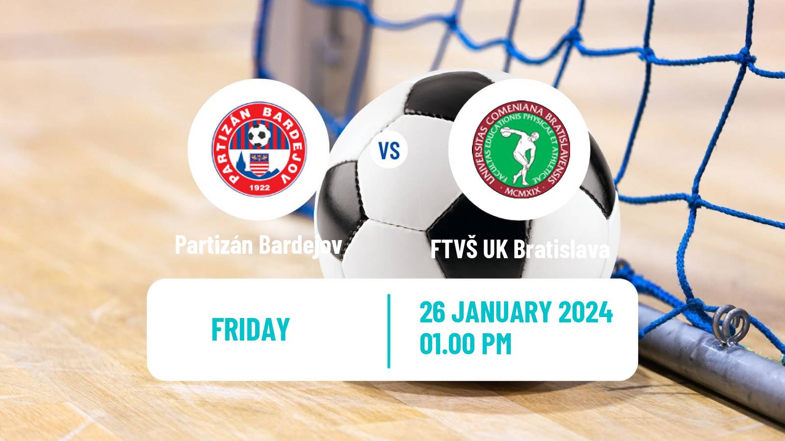 Futsal Slovak Extraliga Futsal Partizán Bardejov - FTVŠ UK Bratislava