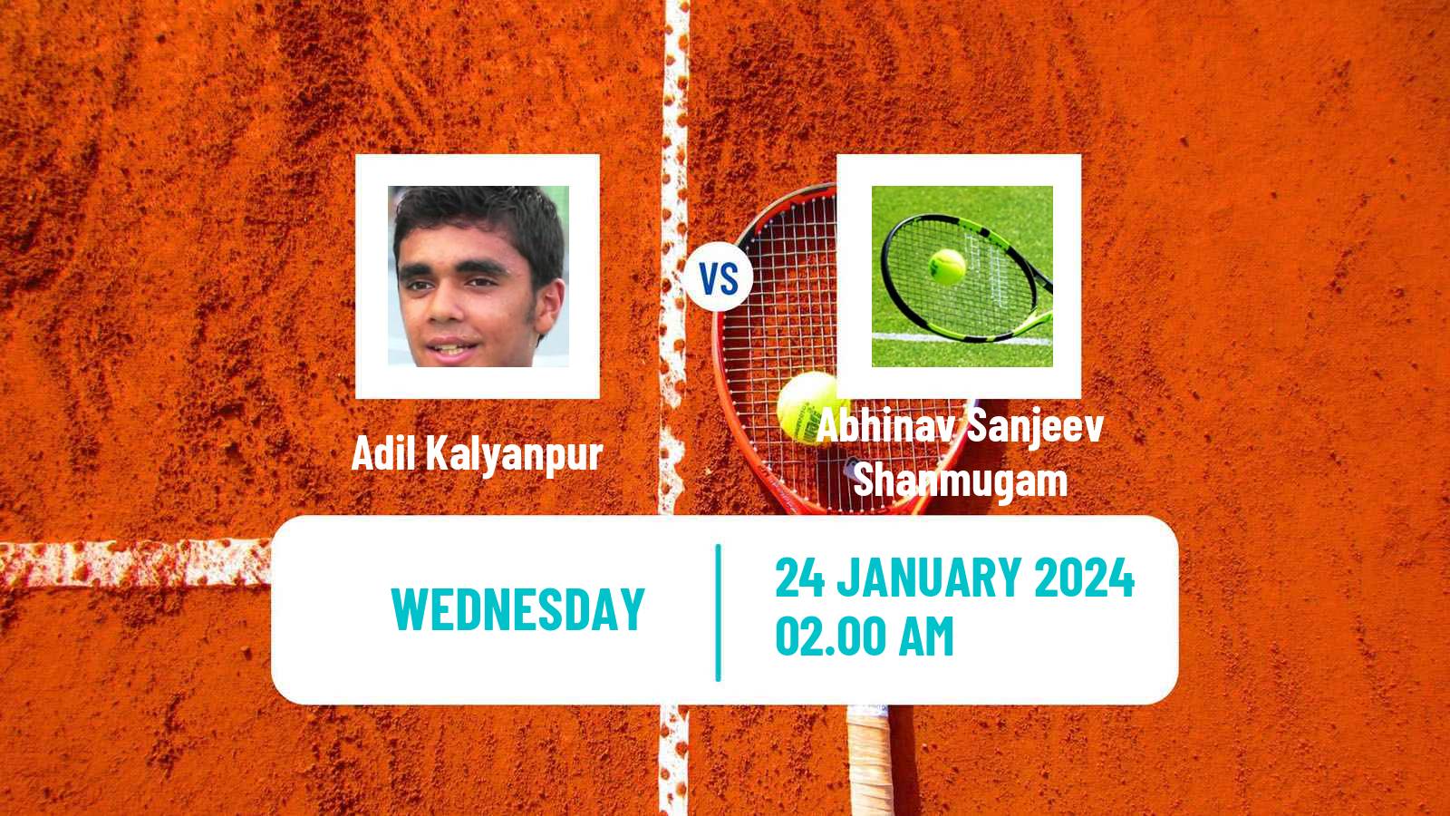 Tennis ITF M25 Chennai Men Adil Kalyanpur - Abhinav Sanjeev Shanmugam