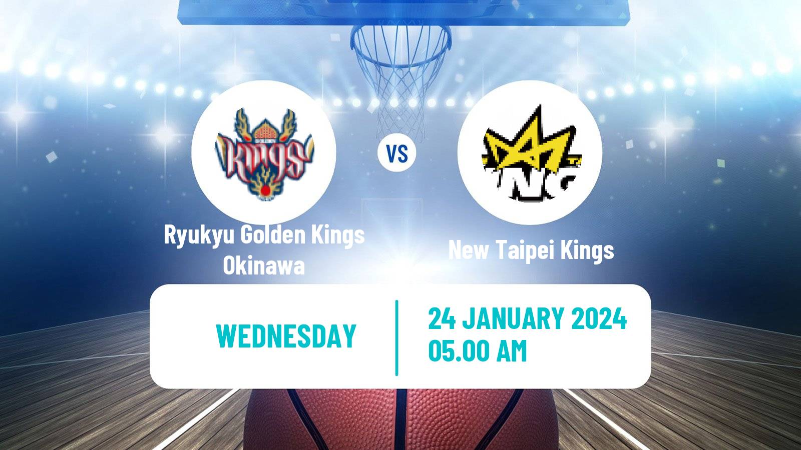 Basketball EASL Basketball Ryukyu Golden Kings Okinawa - New Taipei Kings