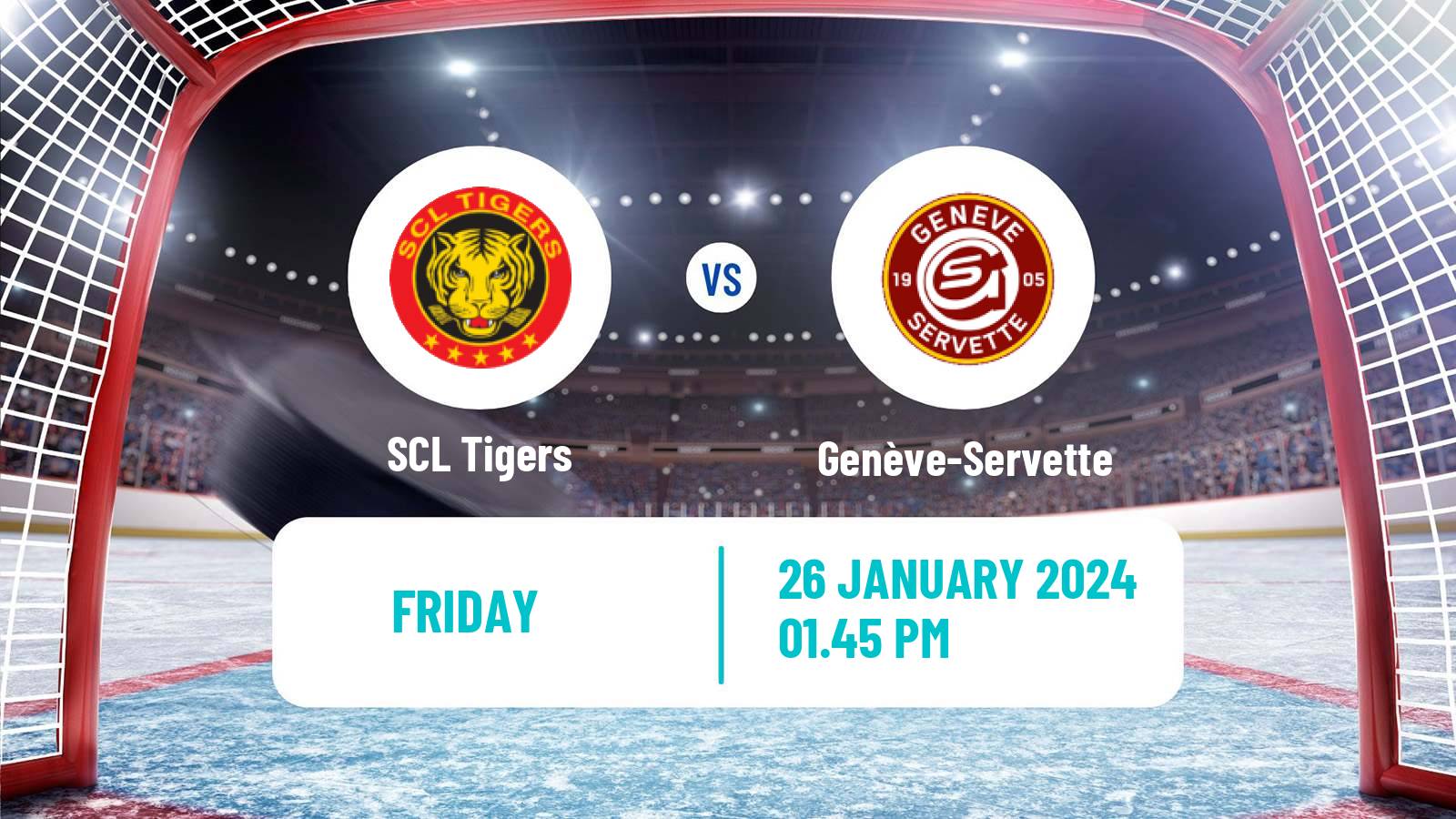 Hockey Swiss National League Hockey SCL Tigers - Genève-Servette