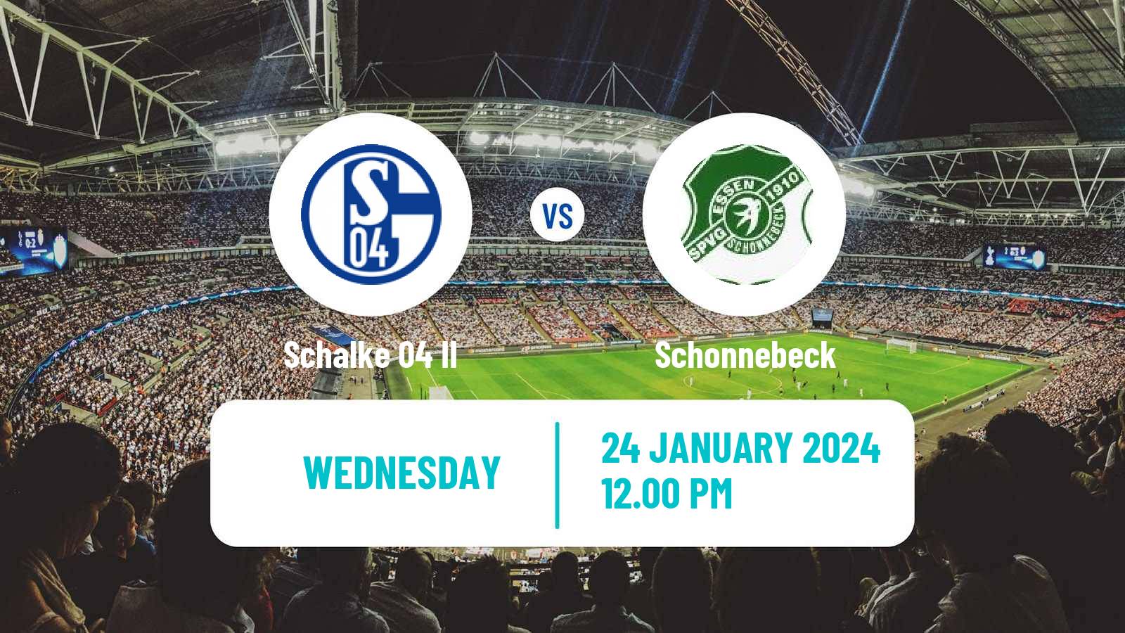 Soccer Club Friendly Schalke 04 II - Schonnebeck