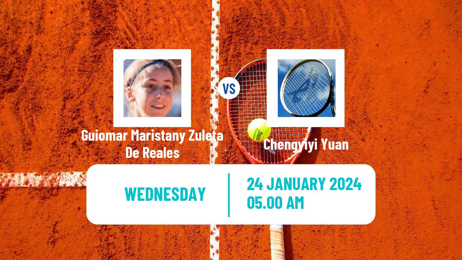 Tennis ITF W35 Monastir 2 Women Guiomar Maristany Zuleta De Reales - Chengyiyi Yuan