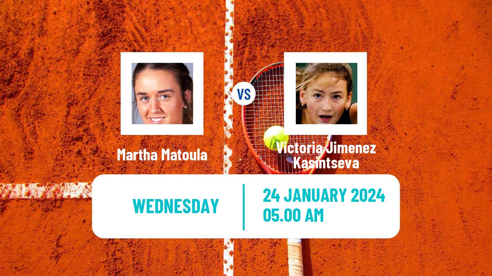 Tennis ITF W35 Monastir 2 Women Martha Matoula - Victoria Jimenez Kasintseva