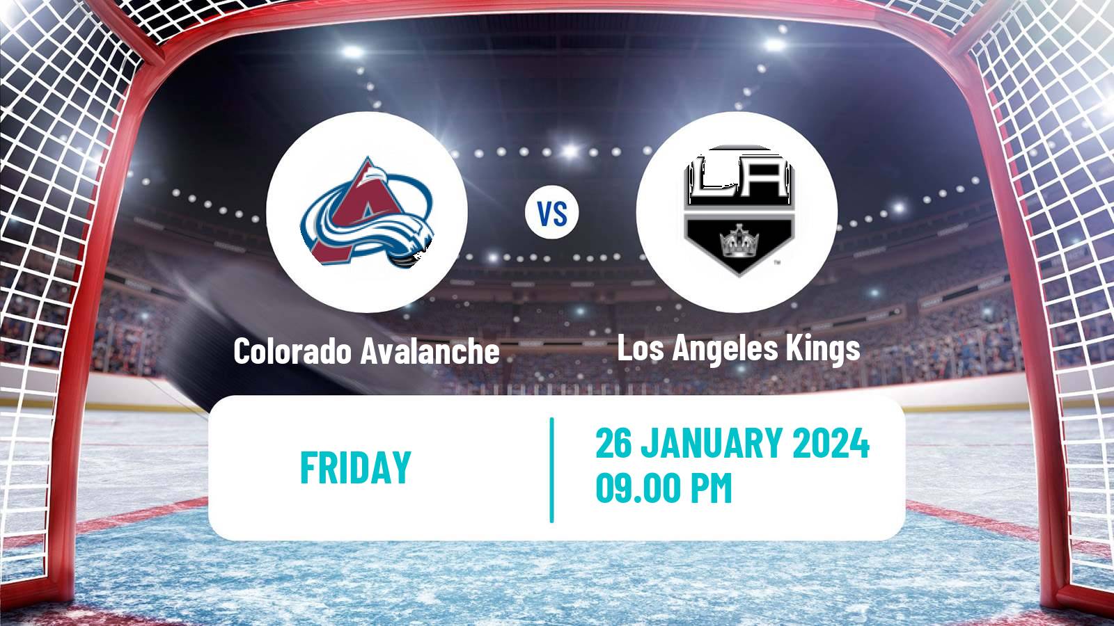 Hockey NHL Colorado Avalanche - Los Angeles Kings