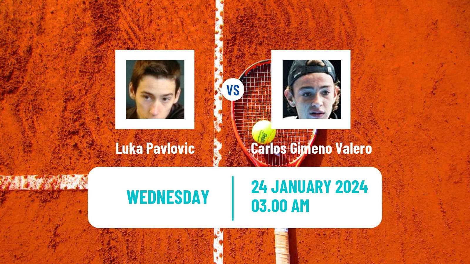 Tennis ITF M15 Antalya 3 Men Luka Pavlovic - Carlos Gimeno Valero