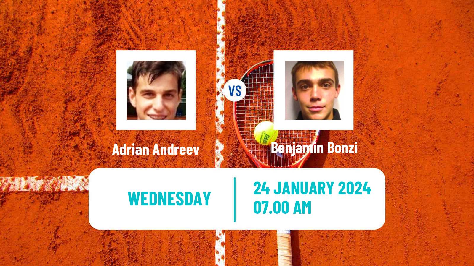 Tennis Ottignies Louvain La Neuve Challenger Men Adrian Andreev - Benjamin Bonzi