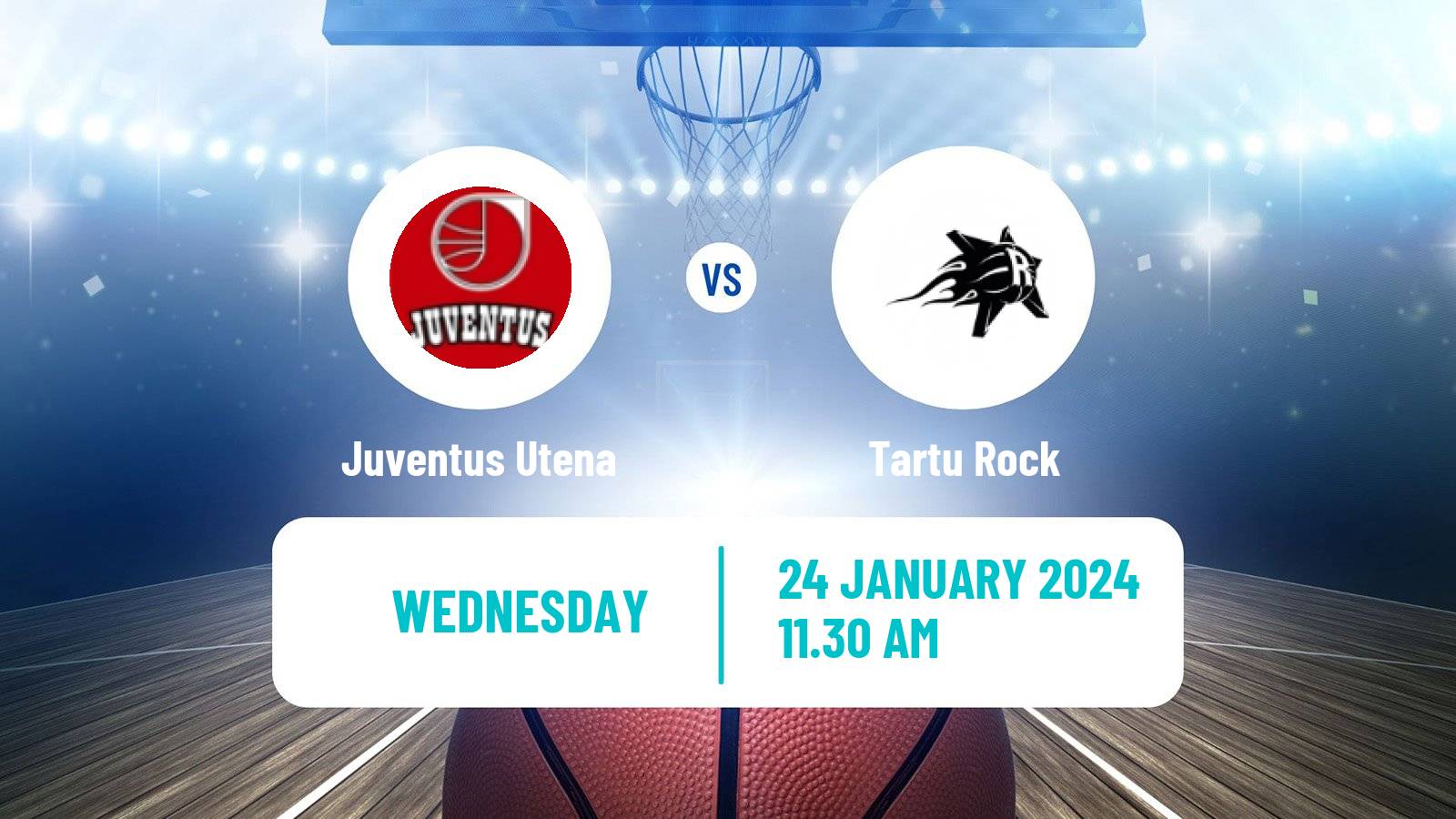 Basketball ENBL Juventus Utena - Tartu Rock
