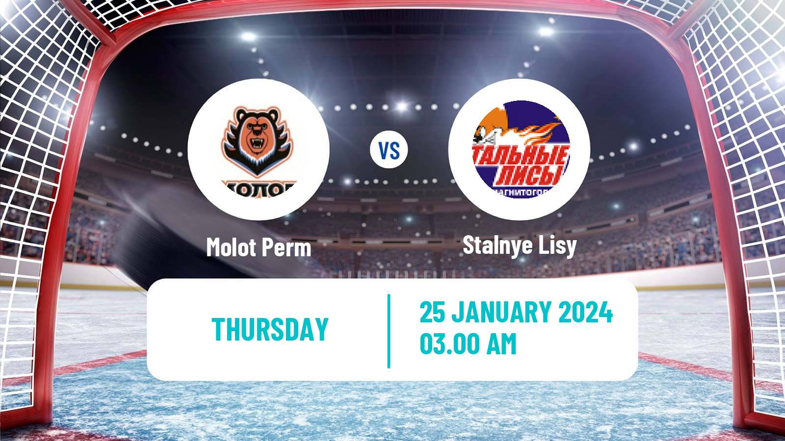 Hockey MHL Molot Perm - Stalnye Lisy