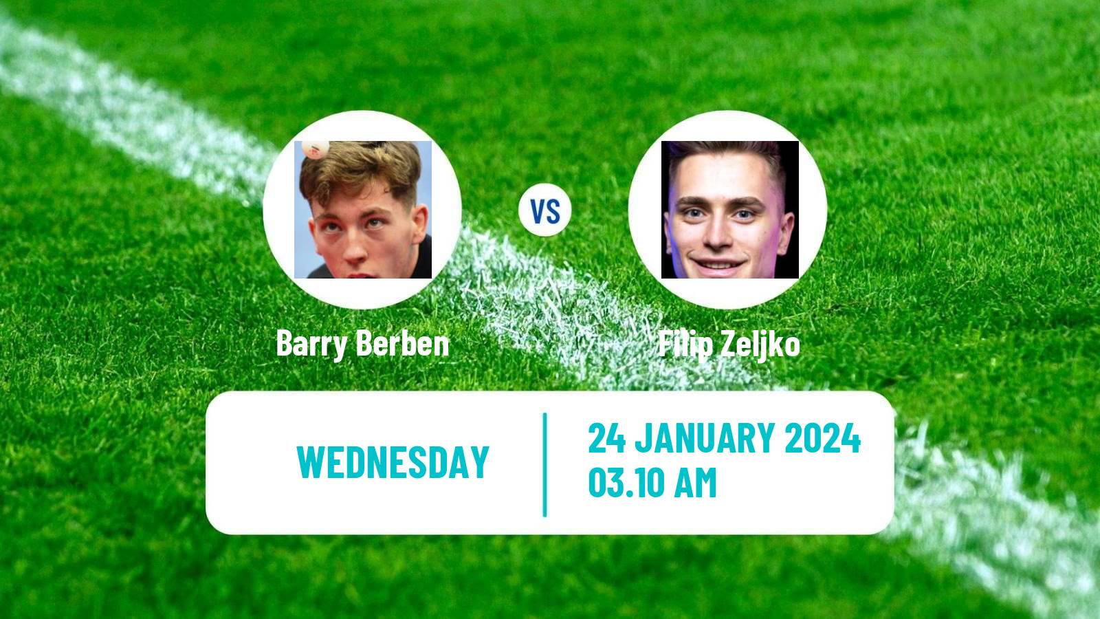 Table tennis Tt Star Series Men Barry Berben - Filip Zeljko