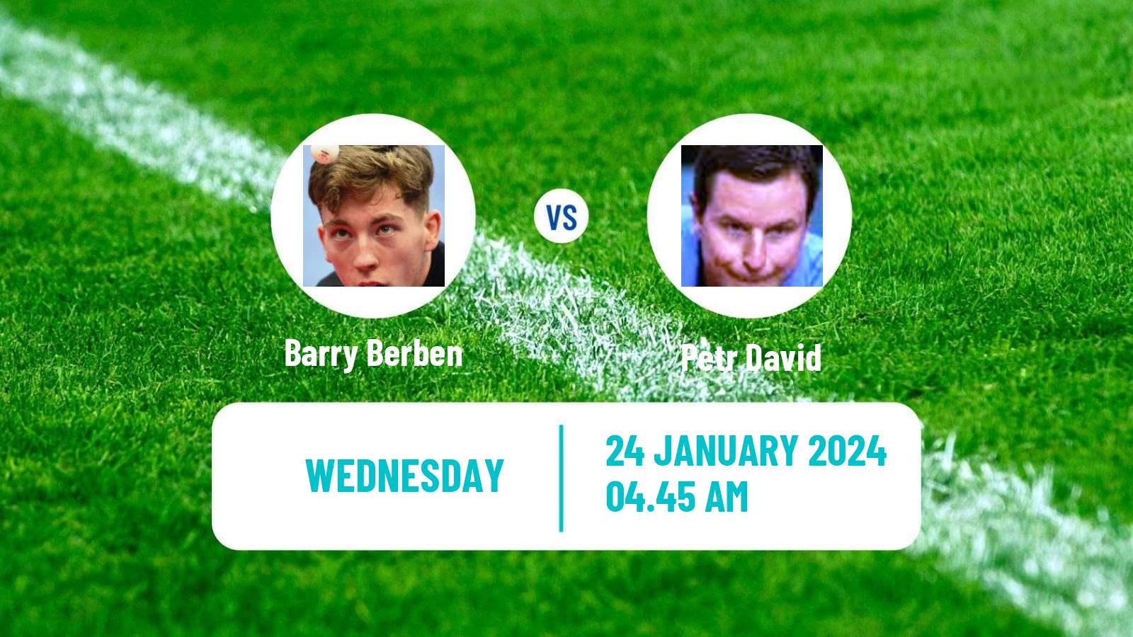 Table tennis Tt Star Series Men Barry Berben - Petr David