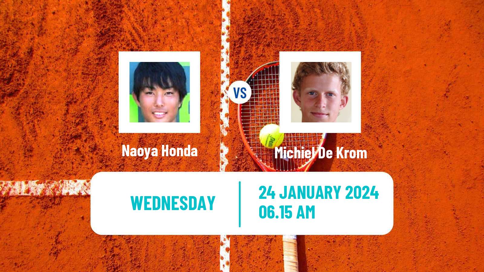 Tennis ITF M15 Manacor 3 Men Naoya Honda - Michiel De Krom