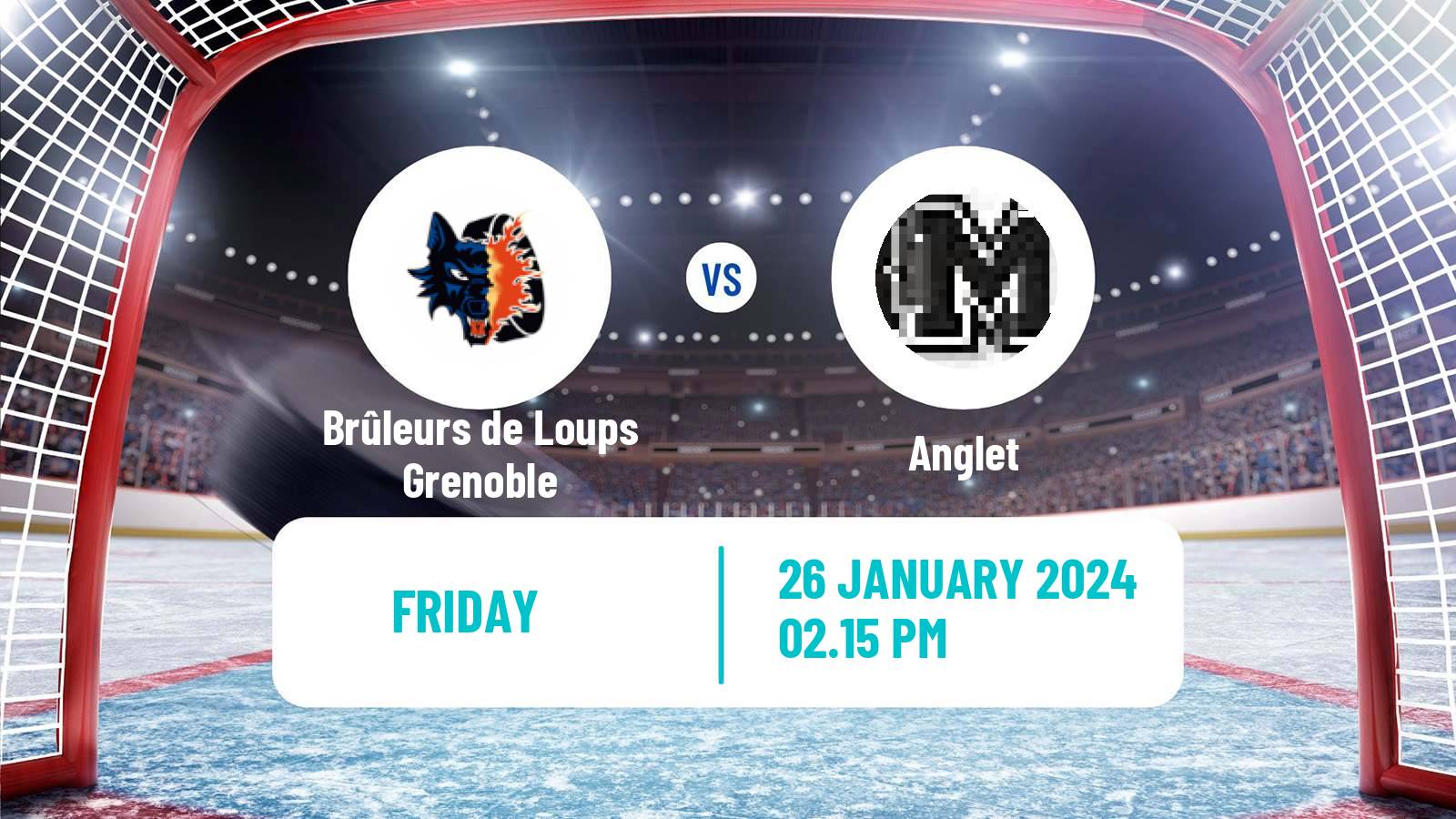 Hockey French Ligue Magnus Brûleurs de Loups Grenoble - Anglet