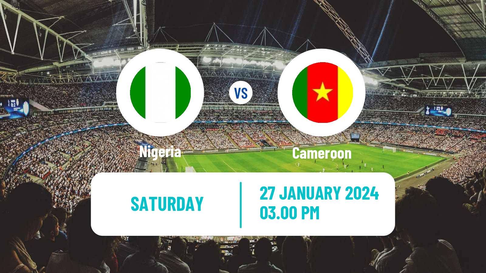 Soccer Africa Cup of Nations Nigeria - Cameroon