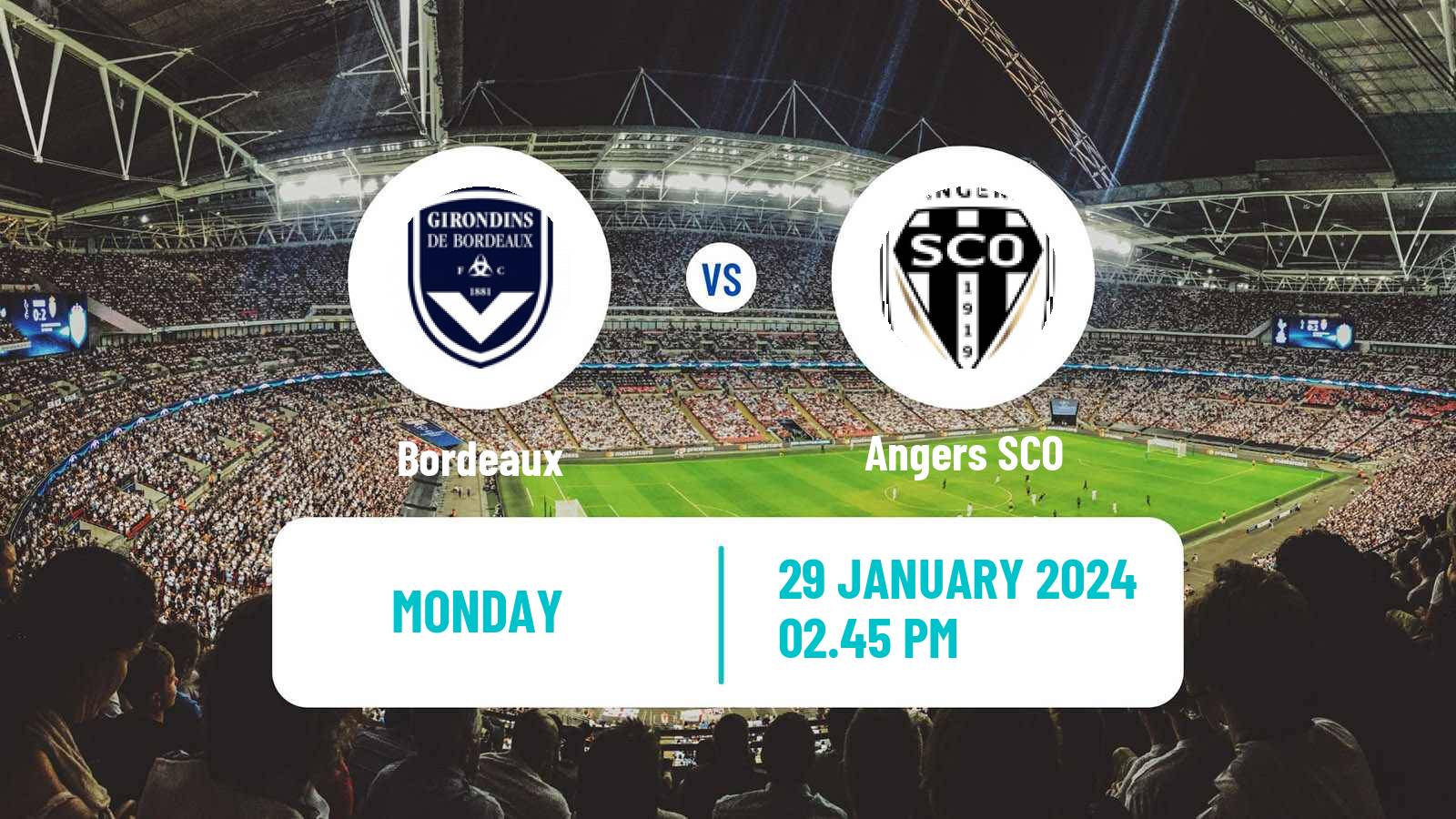 Soccer French Ligue 2 Bordeaux - Angers