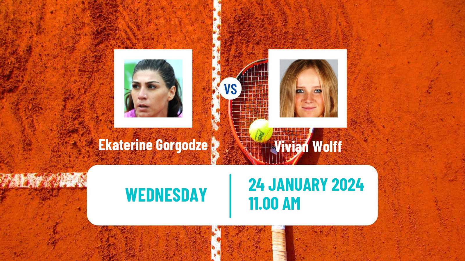 Tennis ITF W75 H Vero Beach Fl Women Ekaterine Gorgodze - Vivian Wolff
