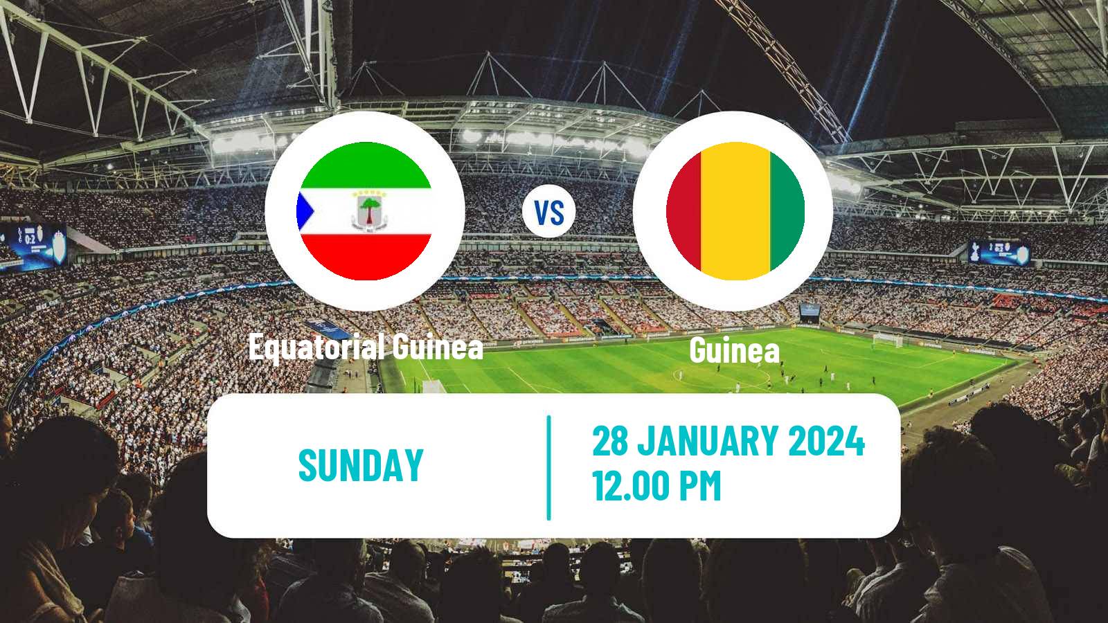 Soccer Africa Cup of Nations Equatorial Guinea - Guinea