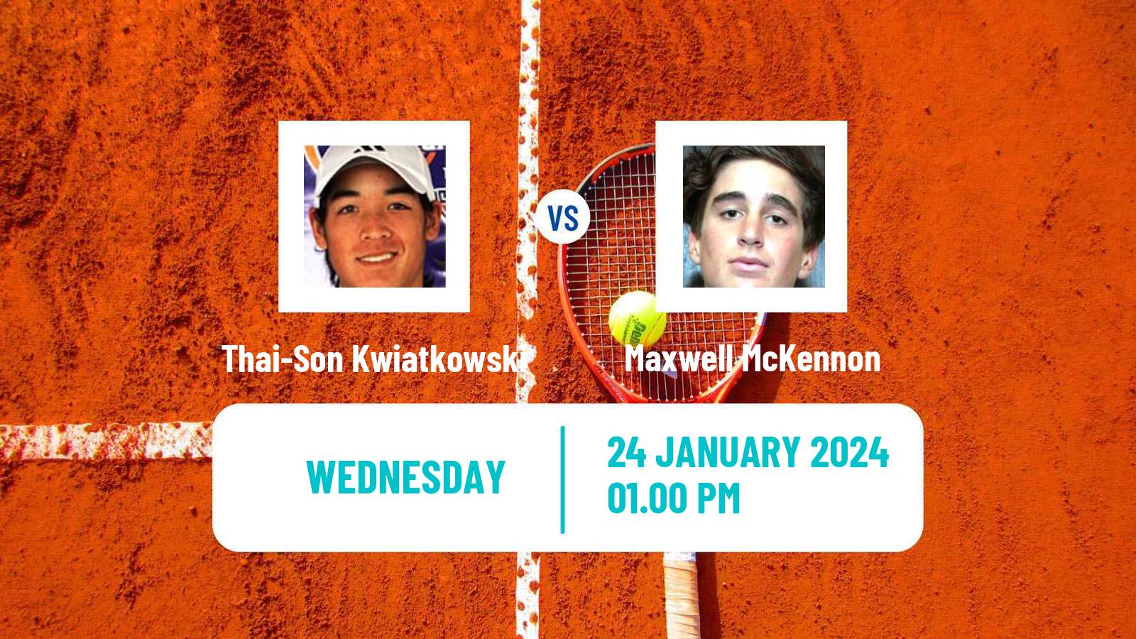 Tennis Indian Wells 2 Challenger Men Thai-Son Kwiatkowski - Maxwell McKennon