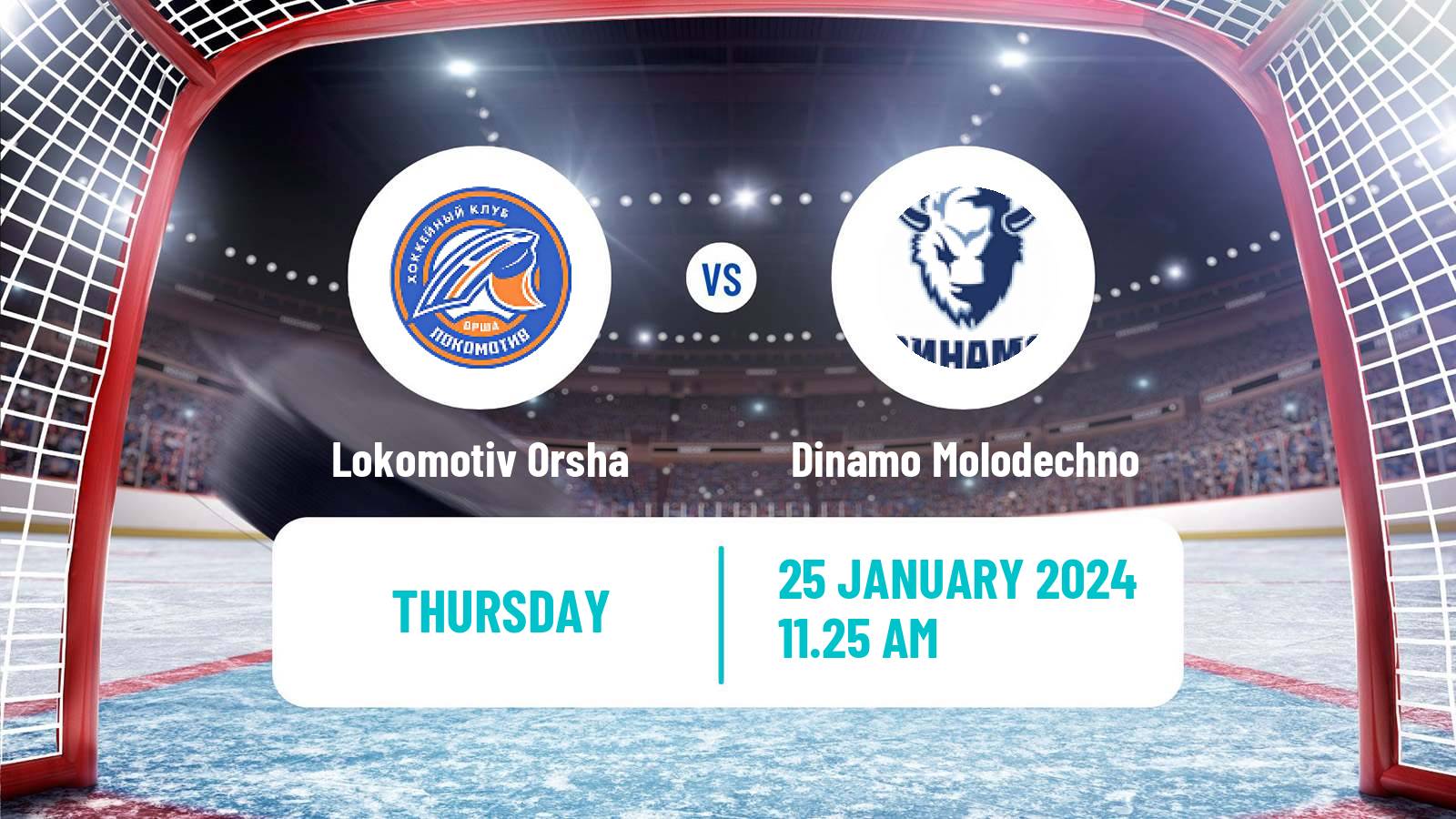 Hockey Belarusian Extraleague Lokomotiv Orsha - Dinamo Molodechno