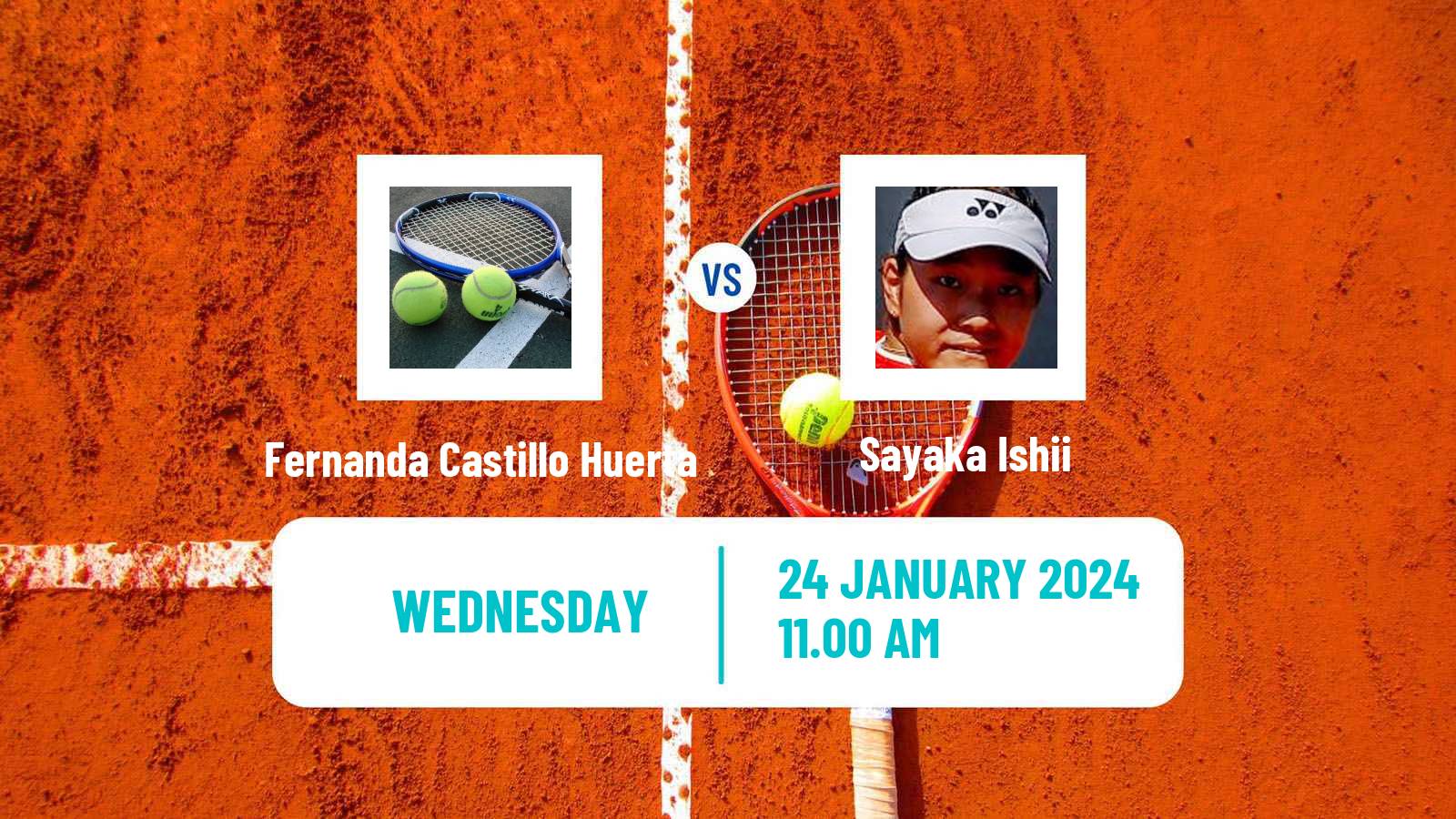 Tennis ITF W75 H Vero Beach Fl Women Fernanda Castillo Huerta - Sayaka Ishii