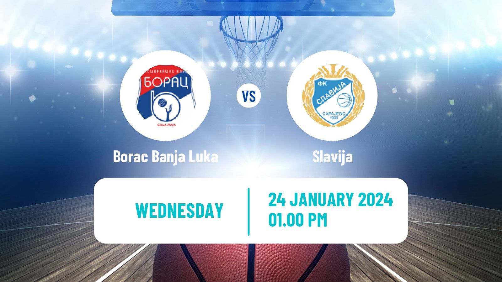Basketball Bosnian Prvenstvo Basketball Borac Banja Luka - Slavija