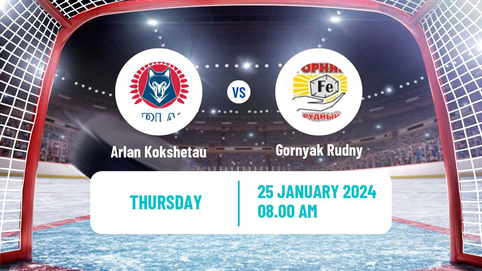 Hockey Kazakh Ice Hockey Championship Arlan Kokshetau - Gornyak Rudny