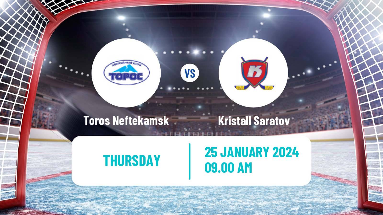 Hockey VHL Toros Neftekamsk - Kristall Saratov