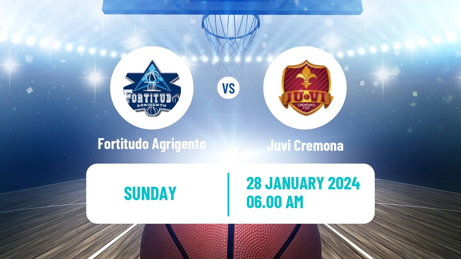 Basketball Italian Serie A2 Basketball Fortitudo Agrigento - Juvi Cremona