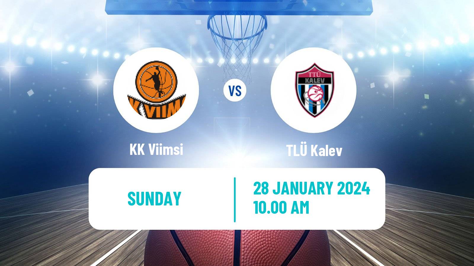 Basketball Estonian–Latvian Basketball League Viimsi - TLÜ Kalev