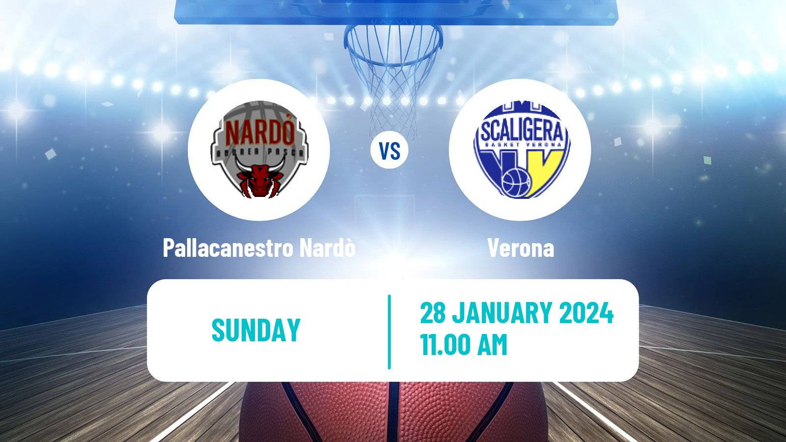 Basketball Italian Serie A2 Basketball Pallacanestro Nardò - Verona