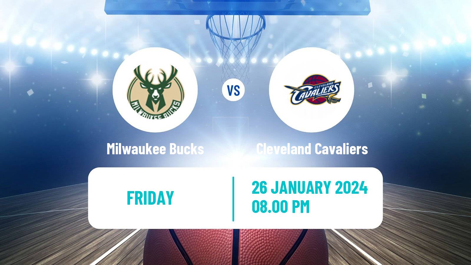Basketball NBA Milwaukee Bucks - Cleveland Cavaliers