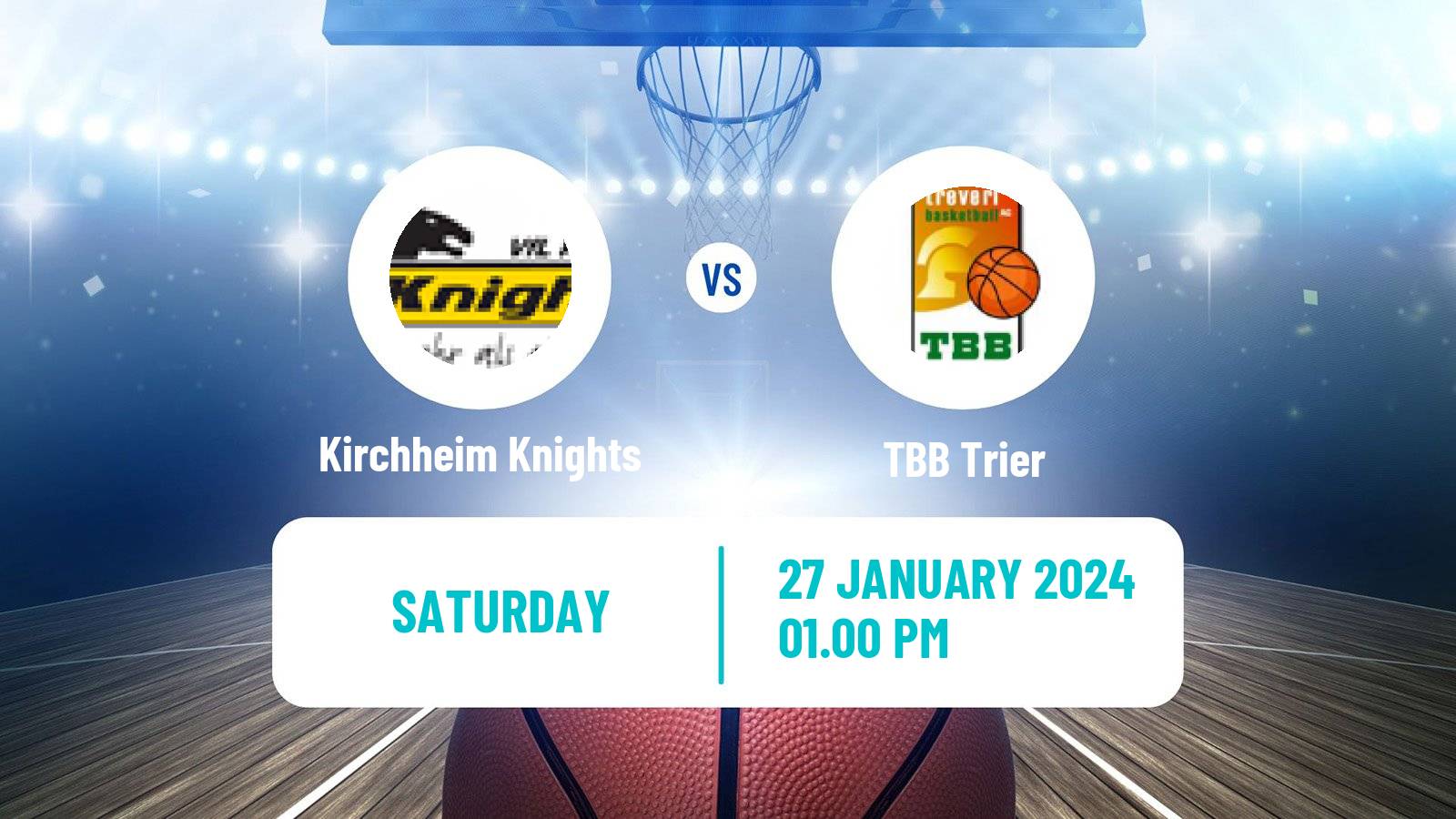 Basketball German Pro A Basketball Kirchheim Knights - Trier