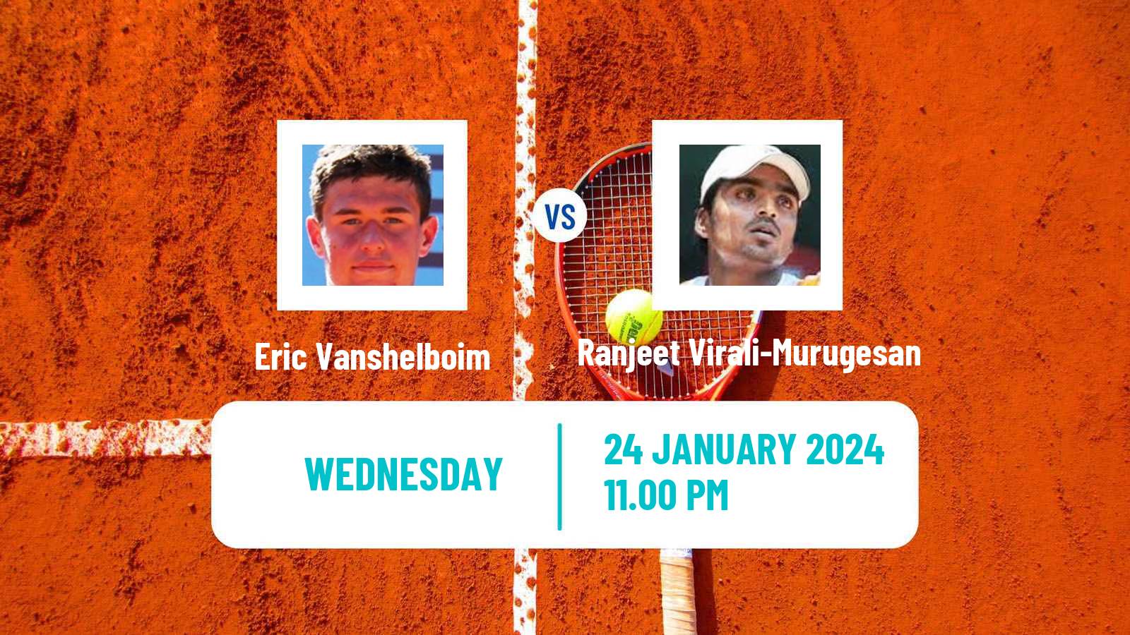 Tennis ITF M25 Chennai Men Eric Vanshelboim - Ranjeet Virali-Murugesan