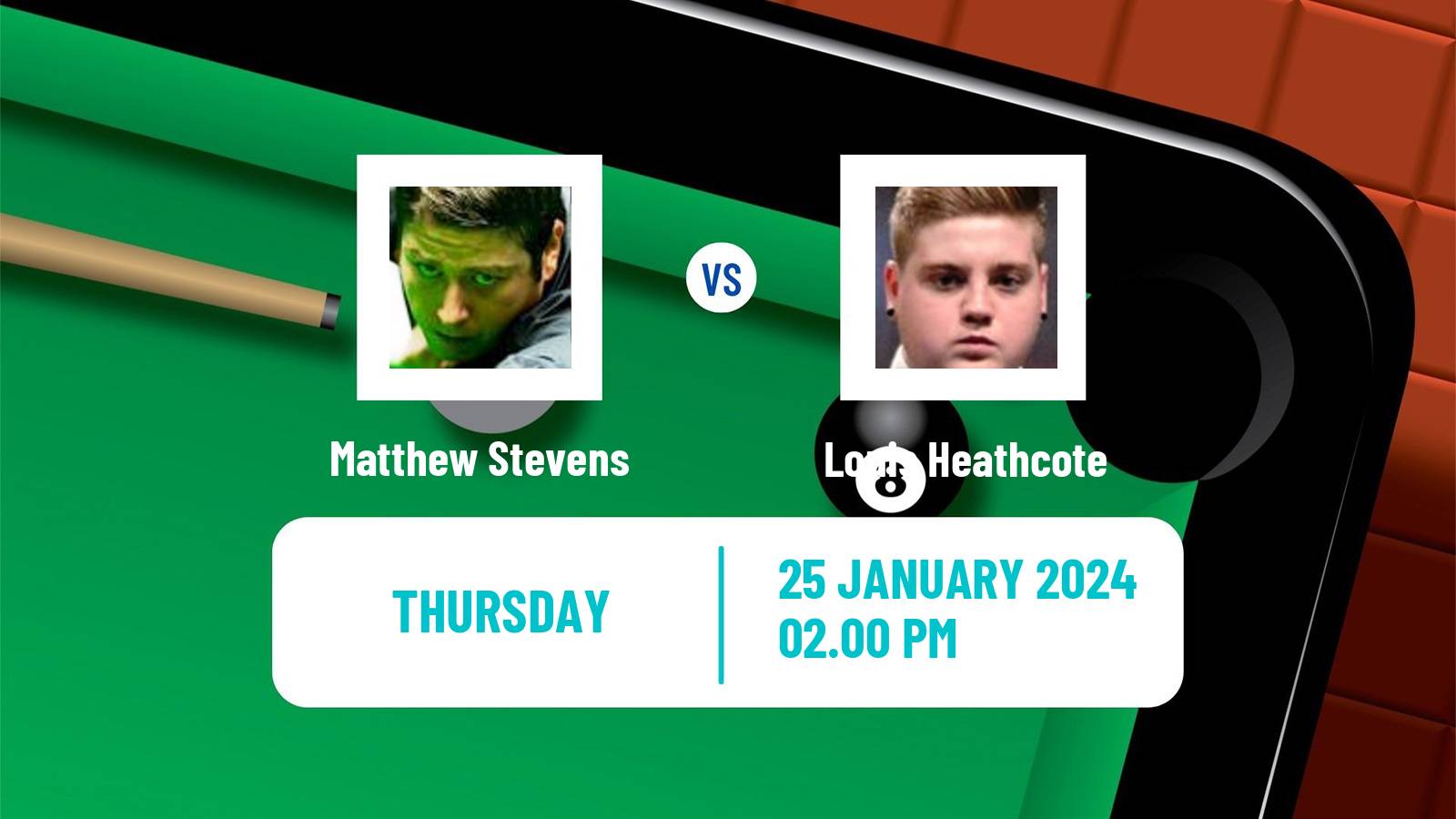 Snooker Welsh Open Matthew Stevens - Louis Heathcote