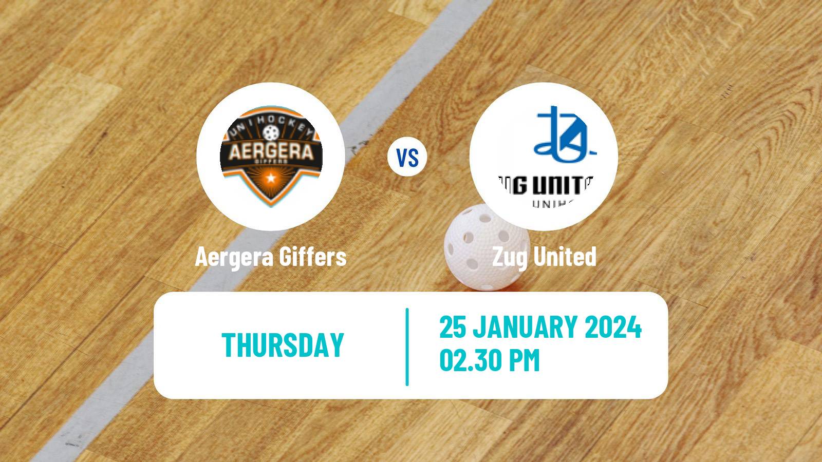 Floorball Swiss NLA Floorball Women Aergera Giffers - Zug United