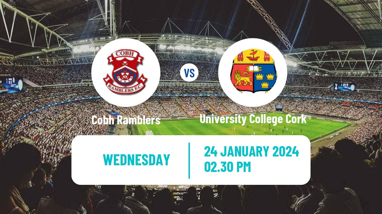 Soccer Club Friendly Cobh Ramblers - University College Cork