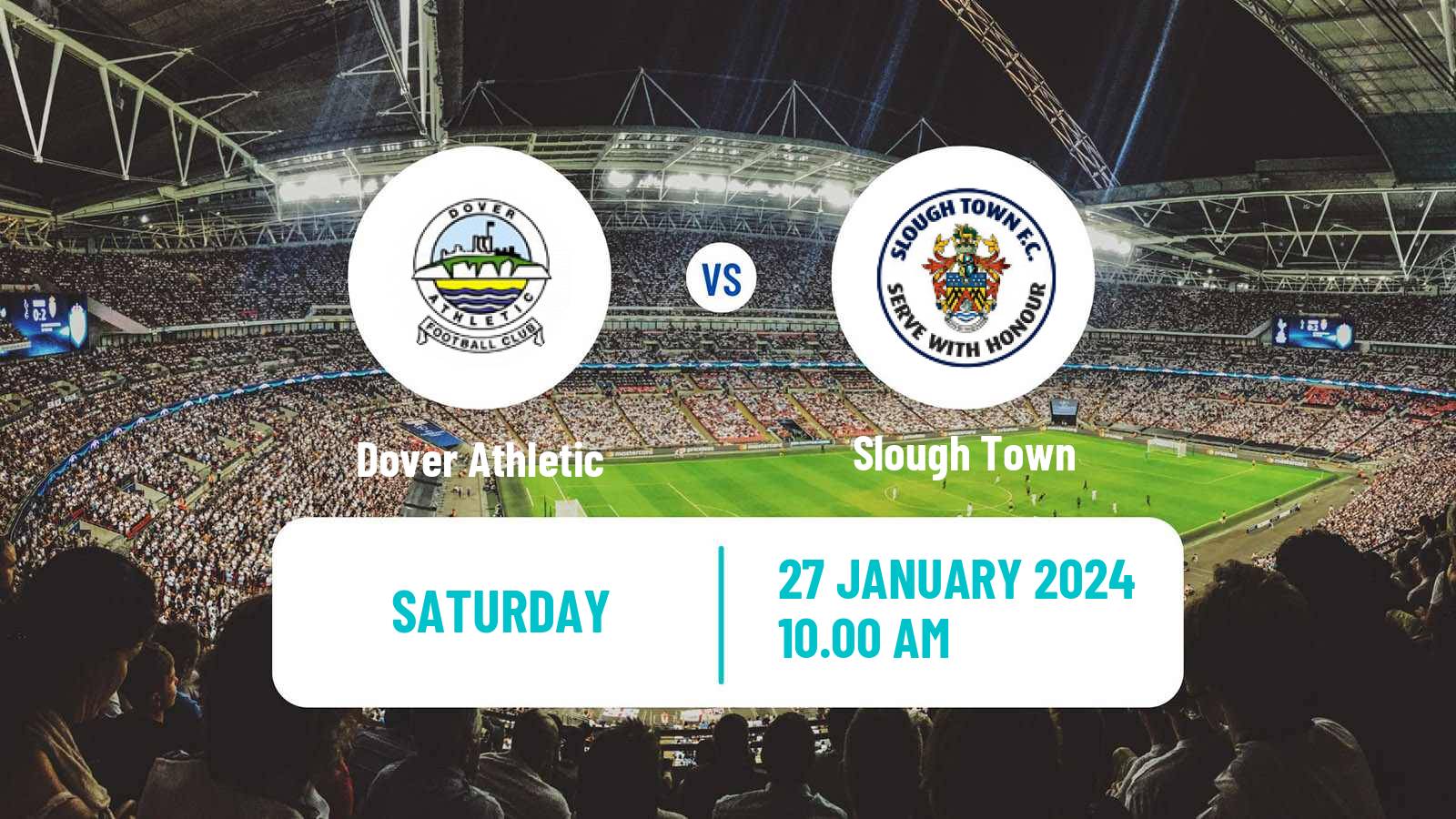 Soccer English National League South Dover Athletic - Slough Town